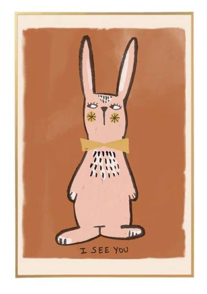 Poster Rabbit caramel 50x70cm