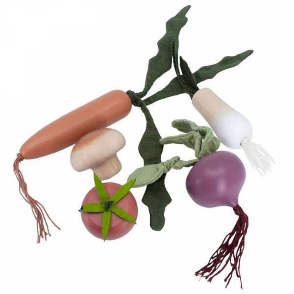Gemüse-Set Holz