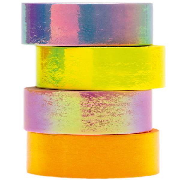 Tape Set Irisierend Pastell FSC Mix 4Stk 1,5cm x 5m