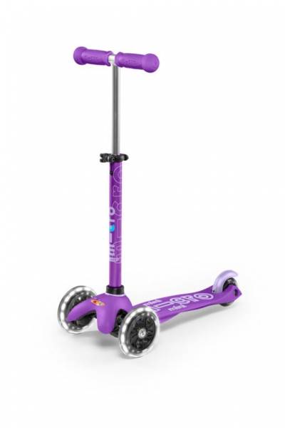 mini micro deluxe LED lila Roller Scooter
