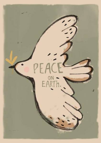 Poster Peace Bird 50x70cm