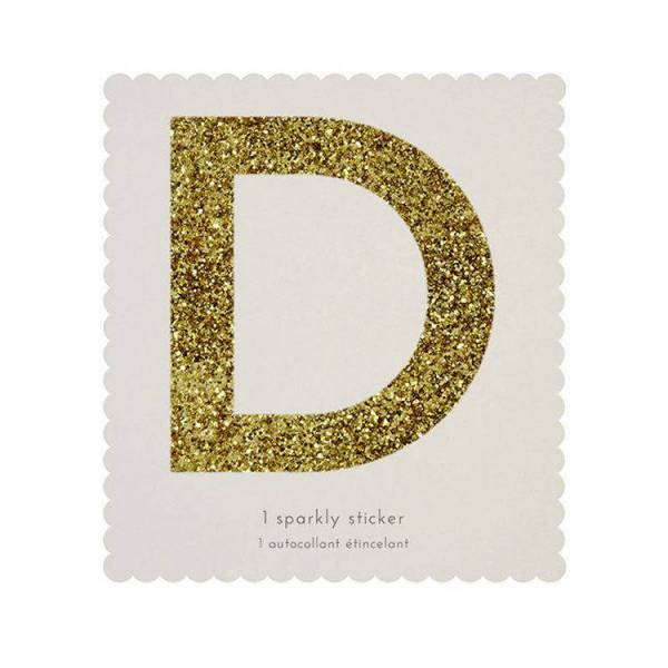 Glitter Alphabet Sticker - H 10 cm