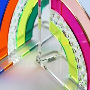 DIY Regenbogen Diamond aus farbigem Acryl-Glas