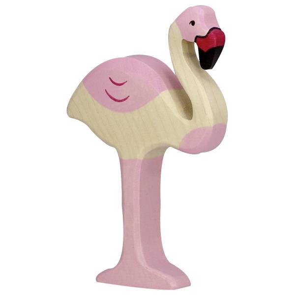 Flamingo Holzfigur
