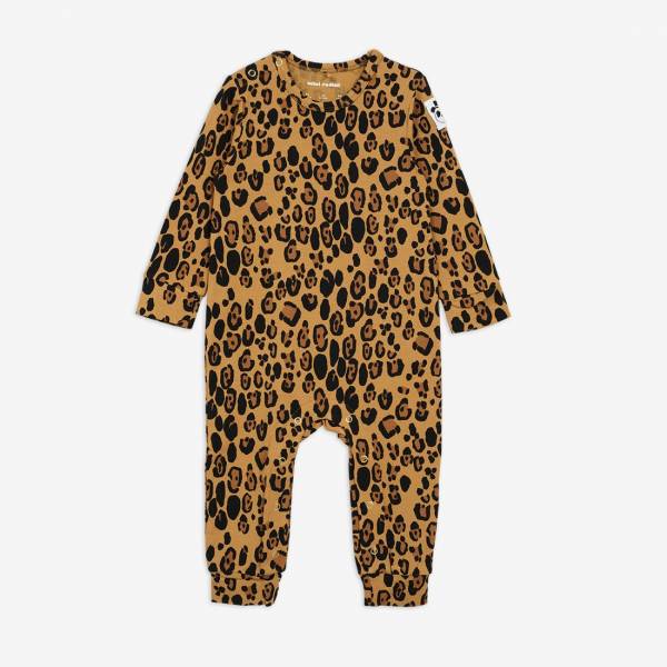 Baby Basic Leopard Strampler Jumpsuit